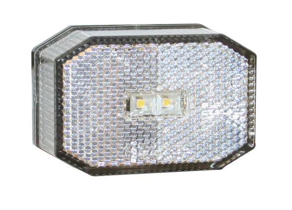 Aspöck Flexipoint 1 LED markeringslygte hvid 9-33V