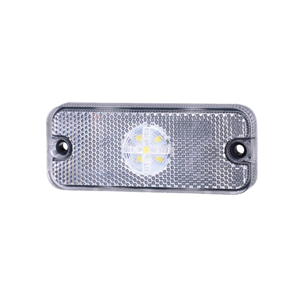 Markeringslygte LED hvid 9-32V