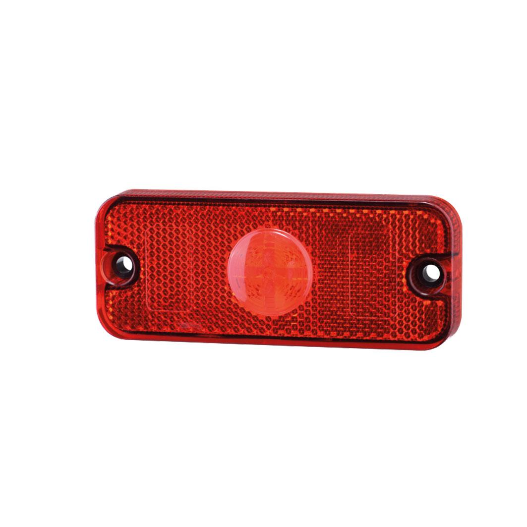 Markeringslygte LED rød 9-32V