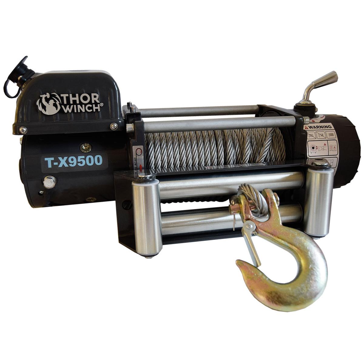 Trækspil 4309Kg 12V Thor Winch T-X9500, wire: Ø9,2mm x 26m