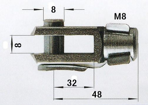 Gaffelstykke G8x32 til GF10/22 (212767)