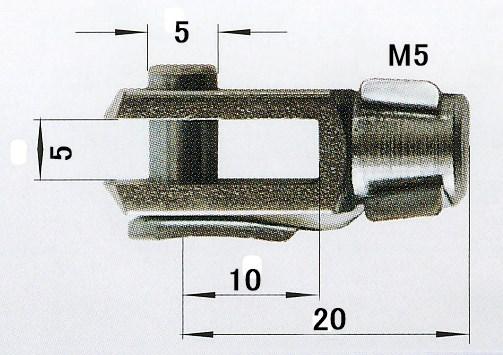 Gaffelstykke G5x10 M5 til GF6/15-stempel (212762)
