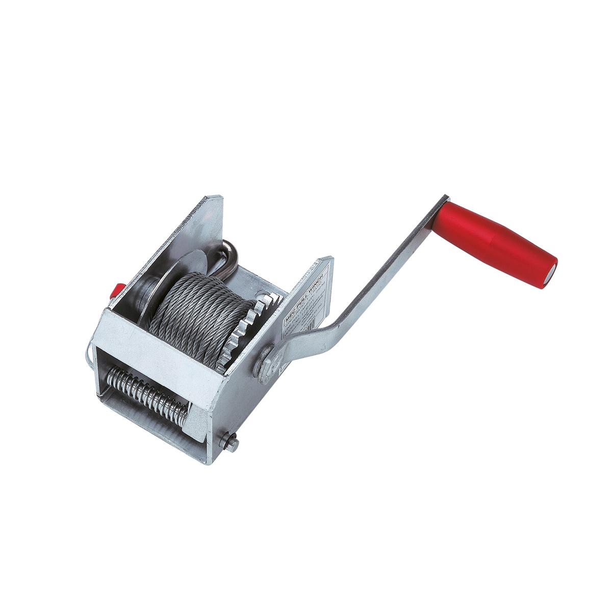 Trækspil 0250Kg manuel AL-KO BASIC 250 uden bremse, med wire: Ø3,5mm x 6m