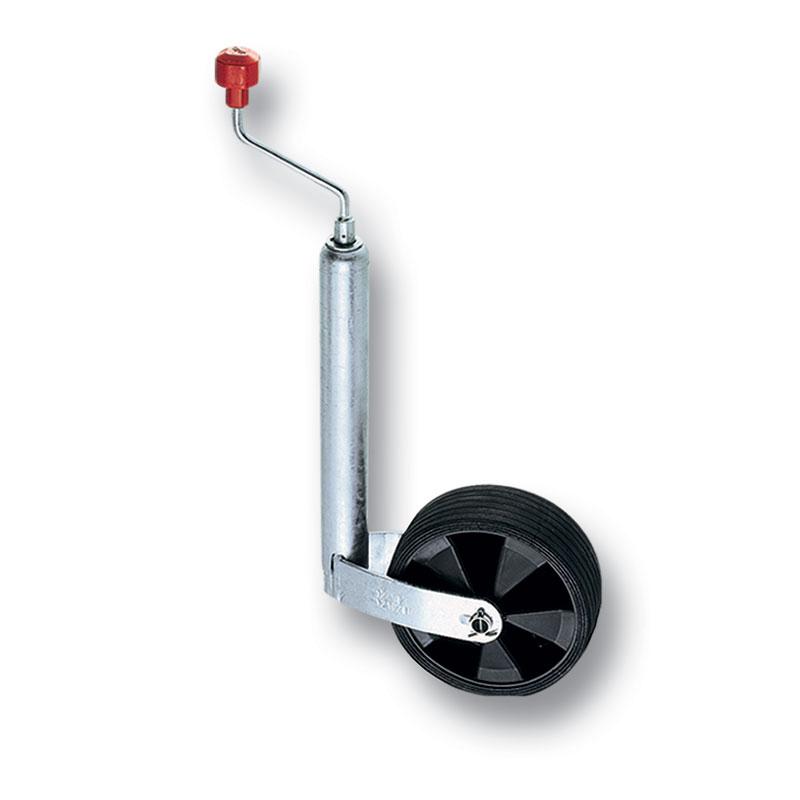 Støttehjul Ø48mm 150Kg AL-KO Plus, 215x65mm hjul softgummi/plast