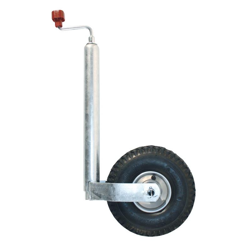 Støttehjul Ø48mm 200kg AL-KO Plus 260x85mm hjul luftgummi/stål