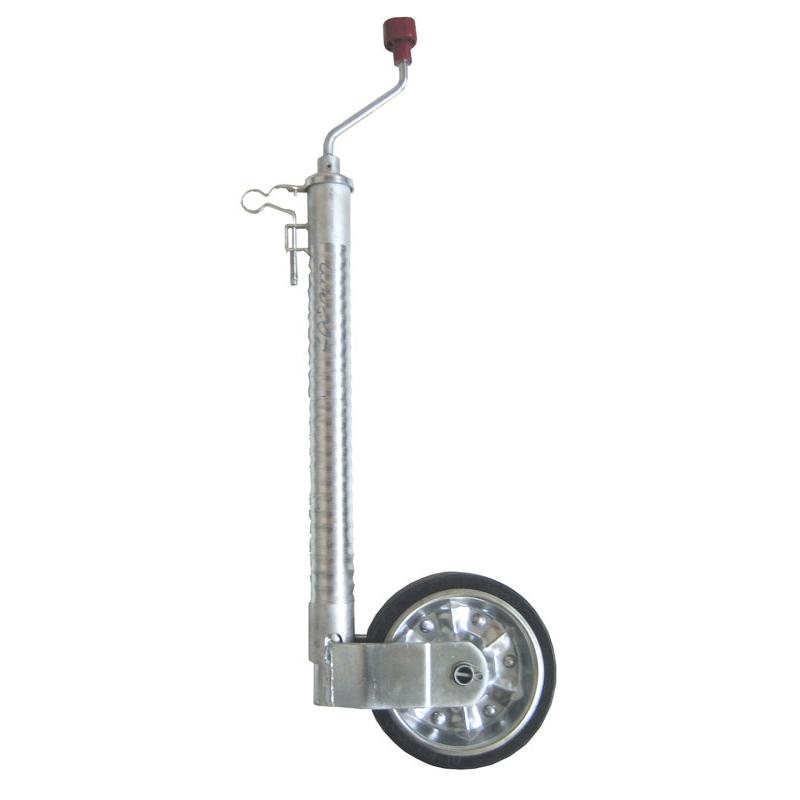 Støttehjul Ø48mm 300Kg AL-KO rillet, 200x50mm hjul gummi/stål