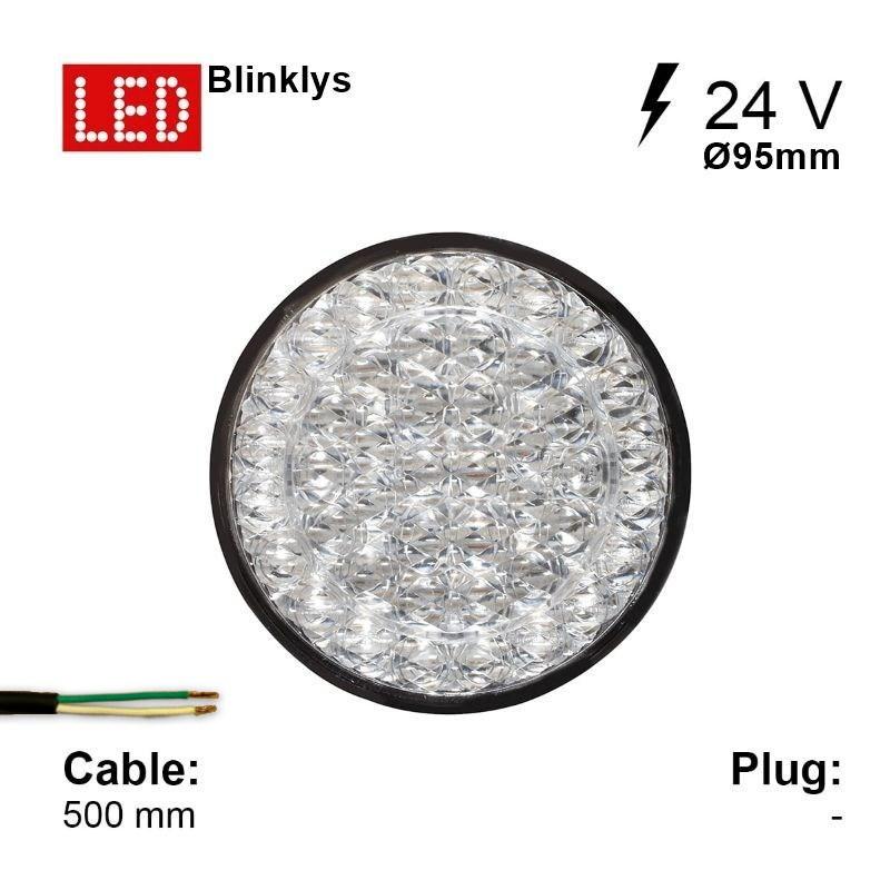 Baglygte LED Jokon 726 BL 24V blinklys 0,5m kabel, udgår (Lagersalg)