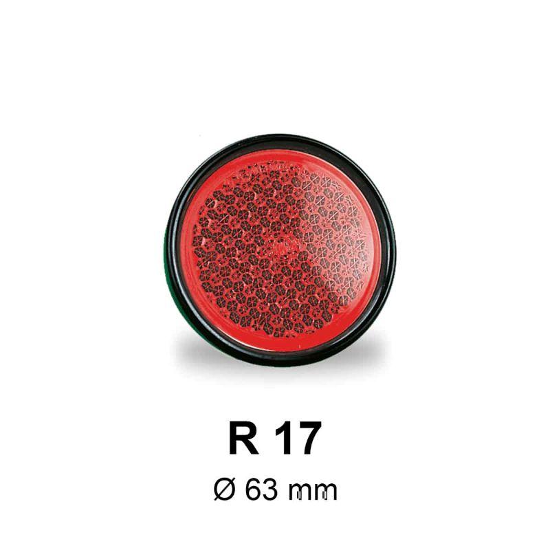 Refleks rød Ø63mm Jokon R17r (Lagersalg)